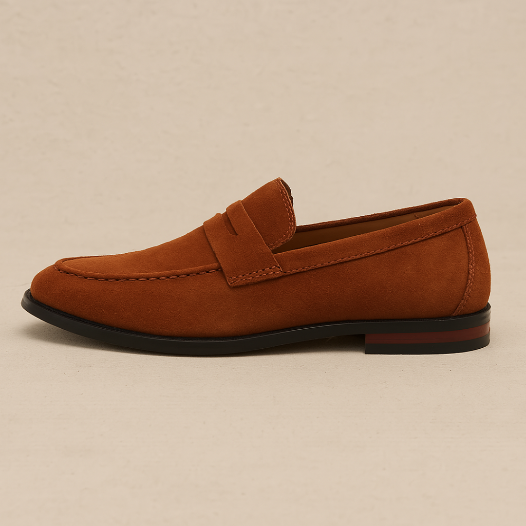 Heren Suède Penny Loafers Smart Casual