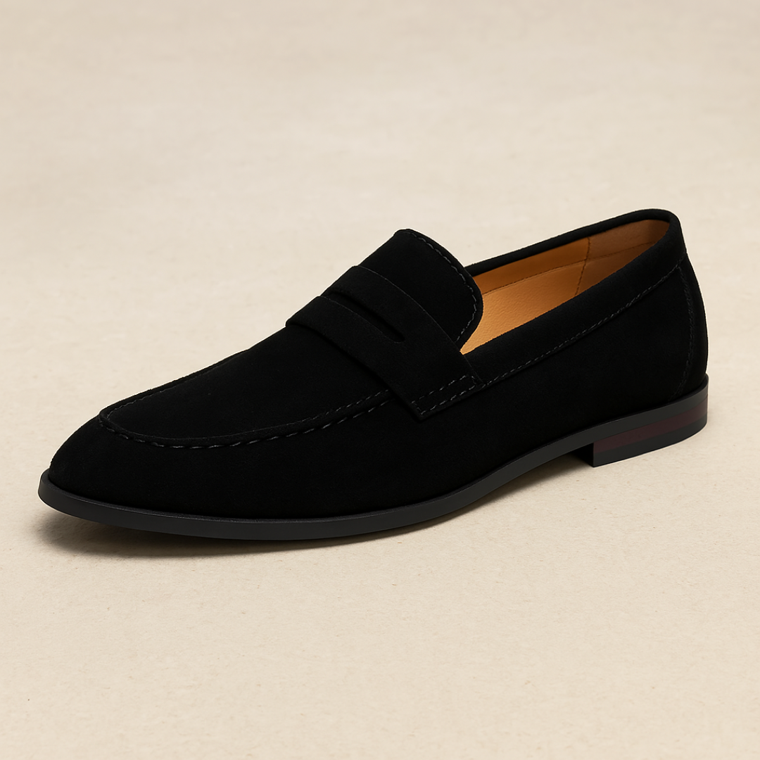 Heren Suède Penny Loafers Smart Casual
