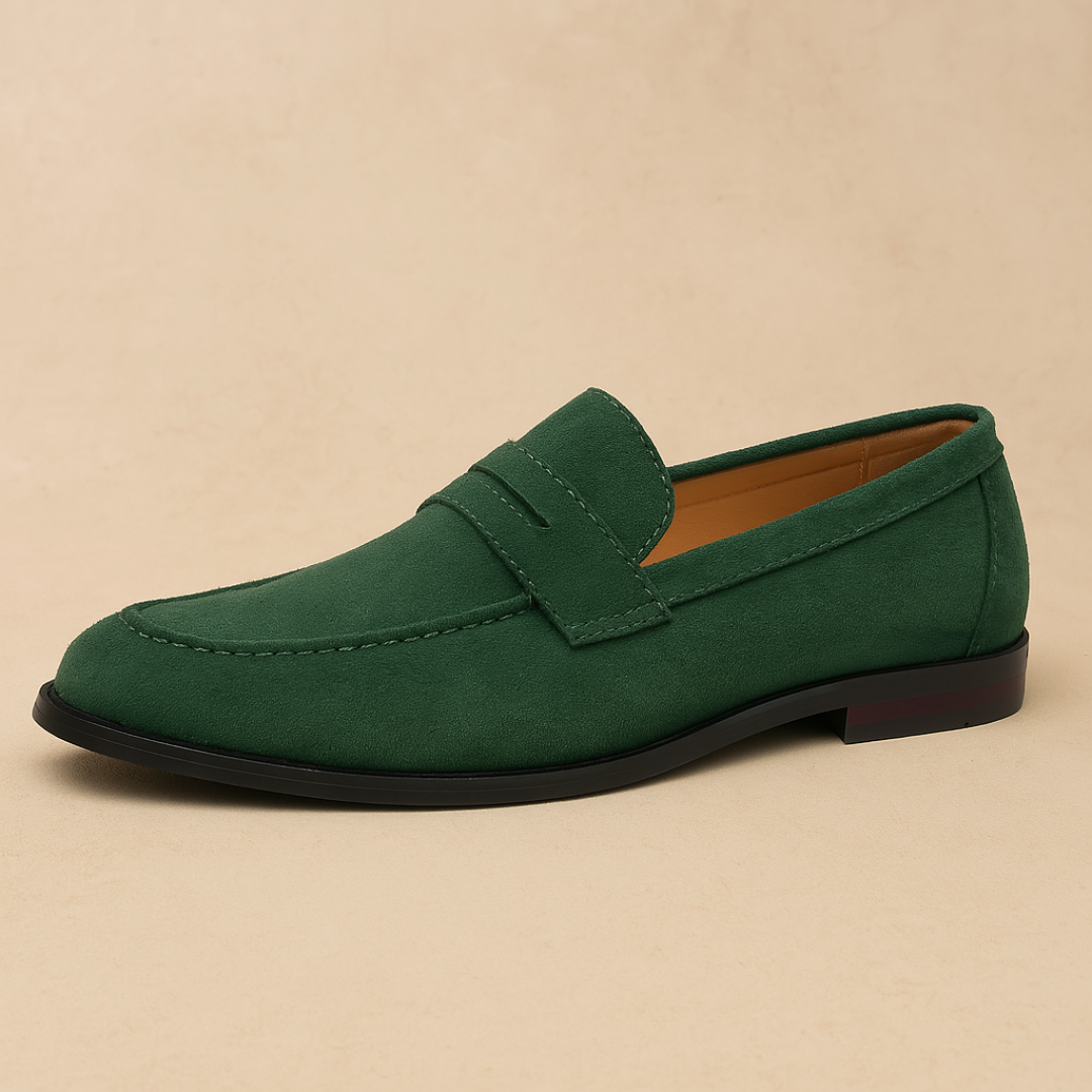 Heren Suède Penny Loafers Smart Casual