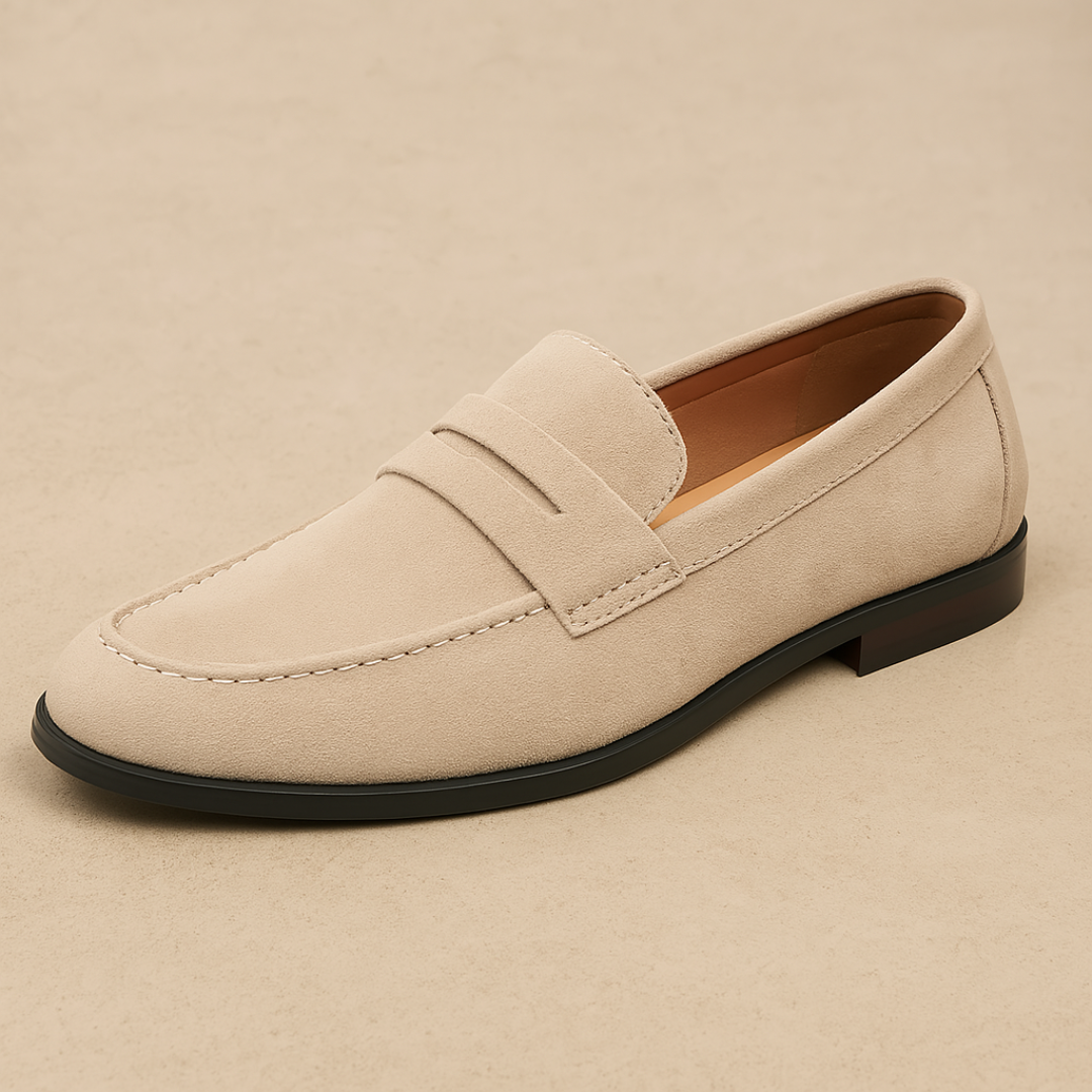 Heren Suède Penny Loafers Smart Casual
