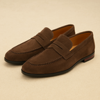Heren Suède Penny Loafers Smart Casual