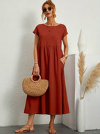 Dames Elegante Lichte Midi Jurk