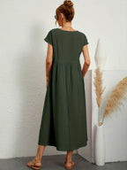 Dames Elegante Lichte Midi Jurk