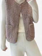 Dames Mouwloos Gilet Vest met Knopen
