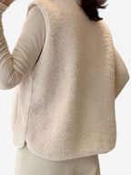 Dames Mouwloos Gilet Vest met Knopen