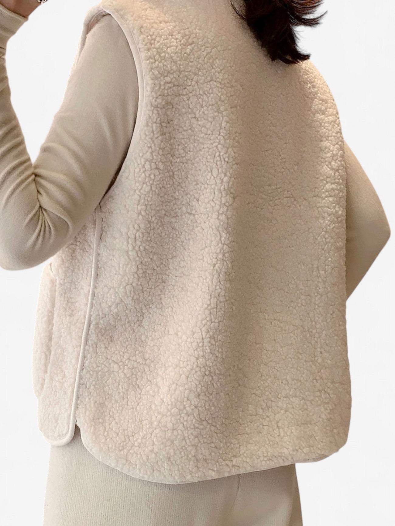 Dames Mouwloos Gilet Vest met Knopen