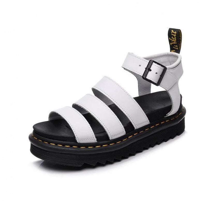 Dames Platform Sandalen met Drievoudige Bandjes