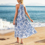 Dames Trendy Bohemian Midi Jurk