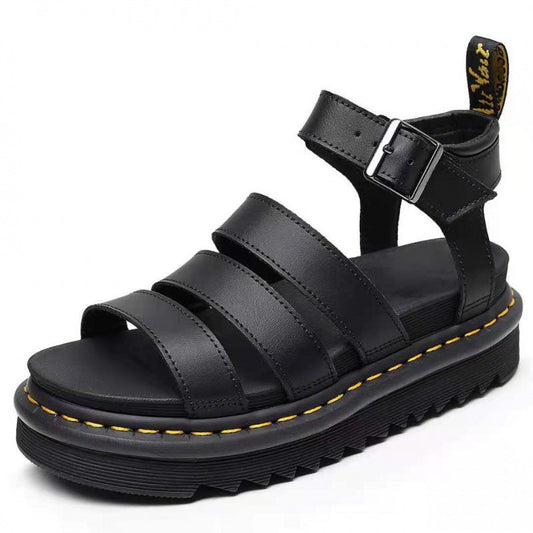 Dames Platform Sandalen met Drievoudige Bandjes