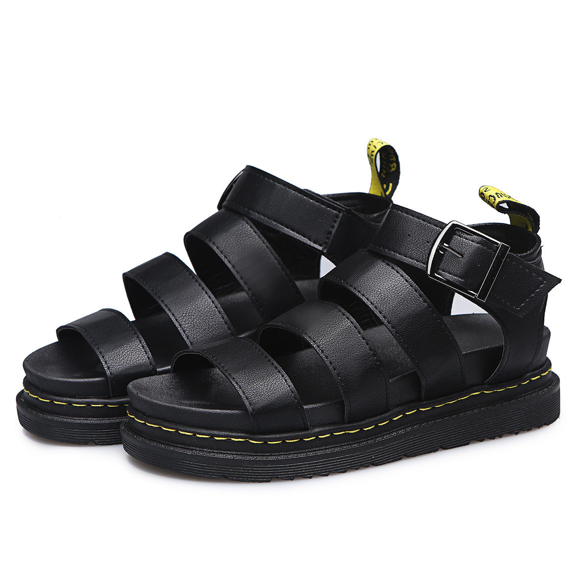 Dames Platform Sandalen met Drievoudige Bandjes