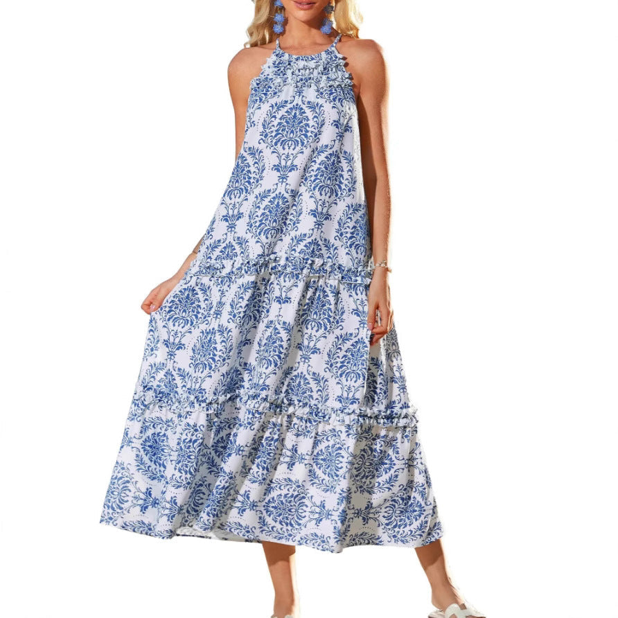 Dames Trendy Bohemian Midi Jurk