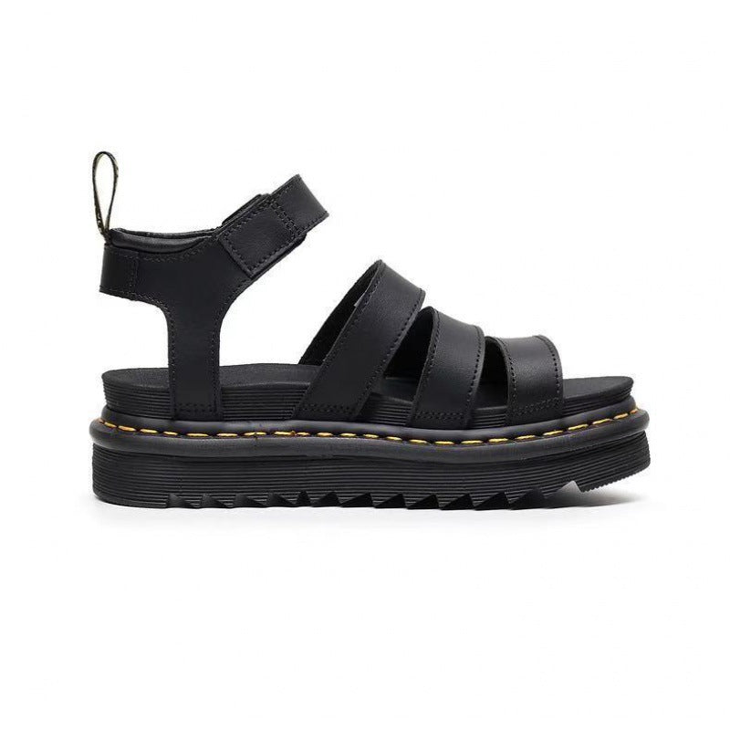 Dames Platform Sandalen met Drievoudige Bandjes