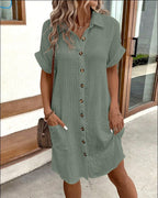 Dames Comfortabele Zomer Mini Jurk