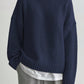Valentine Jumper | Dames Herfst Oversized Gebreide Jumper met Ronde Hals en Geribde Afwerking