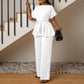 Roxane Set | Dames Top en Wijde Pijp Broek