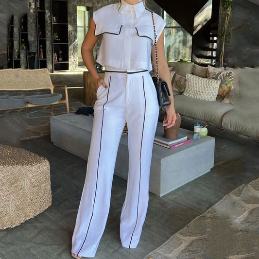 Raelynn Set | Chique Tweedelige Broek- en Topset