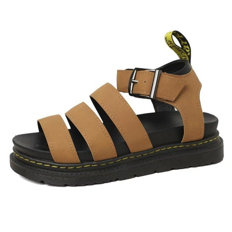 Dames Platform Sandalen met Drievoudige Bandjes