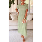 Dames Cut Out Maxi Jurk met Binnenjurk