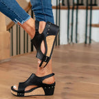 Dames Orthopedische Leren Sandalen Verstelbaar