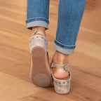 Dames Orthopedische Leren Sandalen Verstelbaar