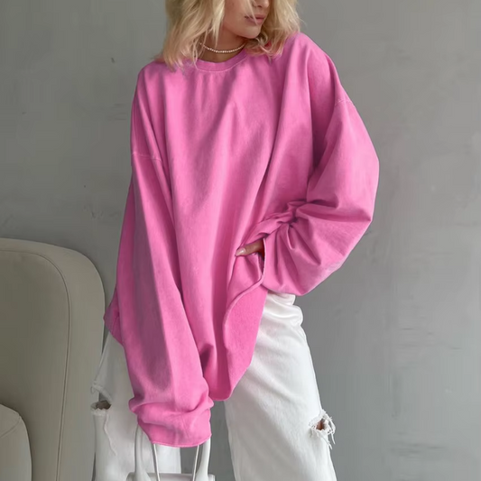 Darya Sweatshirt | Dames Winter Oversized Roze Sweatshirt