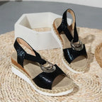 Dames Orthopedische Platform Sleehak Sandalen