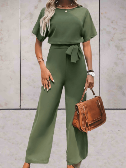 Shona jumpsuit | Vrouwen Ronde Hals  Jumpsuit