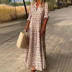 Dames Maxi Jurk Bohemian Print