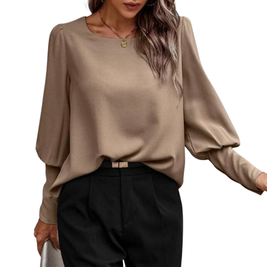 Orlinda Bloes | Damesbloes met Lantaarnmouwen