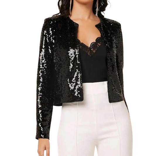 Walida Blazer | Dames Herfst Elegante Avond Pailletten Blazer