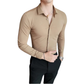 Wael Shirt | Heren Naadloos Stretch Button-Up Overhemd