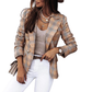 Ornetta Blazer | Chique Geruite Dubbelzijdige Blazer