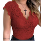 Jalena Bloes | Korte Mouw Kanten Bloes