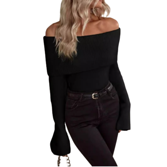 Raquel Trui | Off Shoulder Lange Mouwen Trui