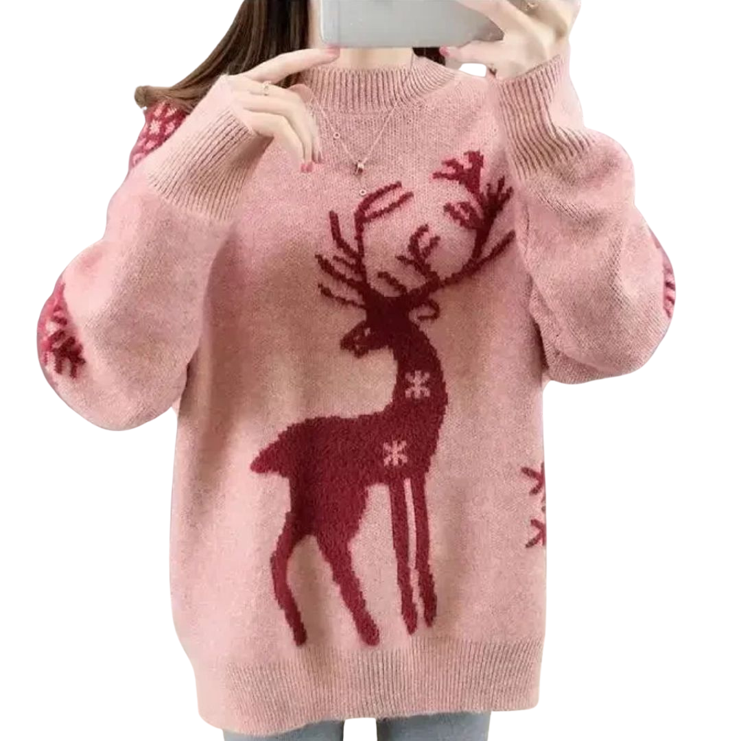Aisha Trui | Vrouwen Kasjmier Kerst Trui