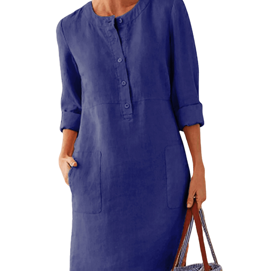 Bobbie Katoenen Jurk | Comfort & Casual Elegantie