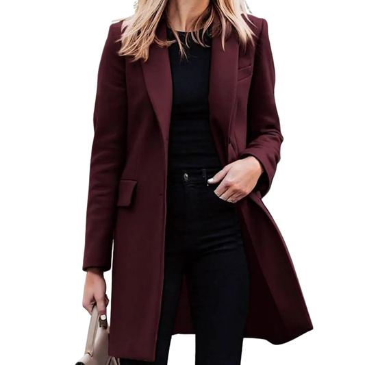 Winna Blazer | Dames Winter Business Casual Office Blazer met Revers en Knoopsluiting