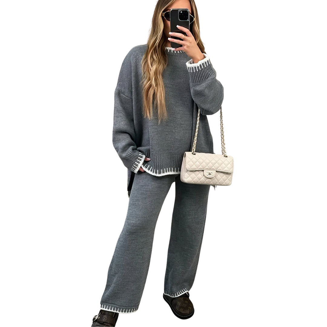 Ysabella Set | Herfst Gebreide Twee-Delige Lounge Set