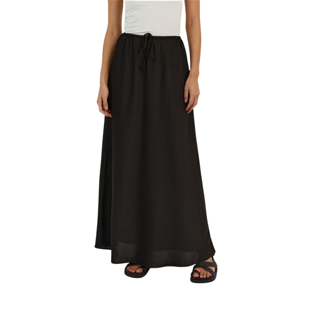 Tanja Rok | Low Waist Satijnen Maxi Rok