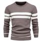Wayne Trui | Heren Gestreepte Gebreide Crew Neck Trui