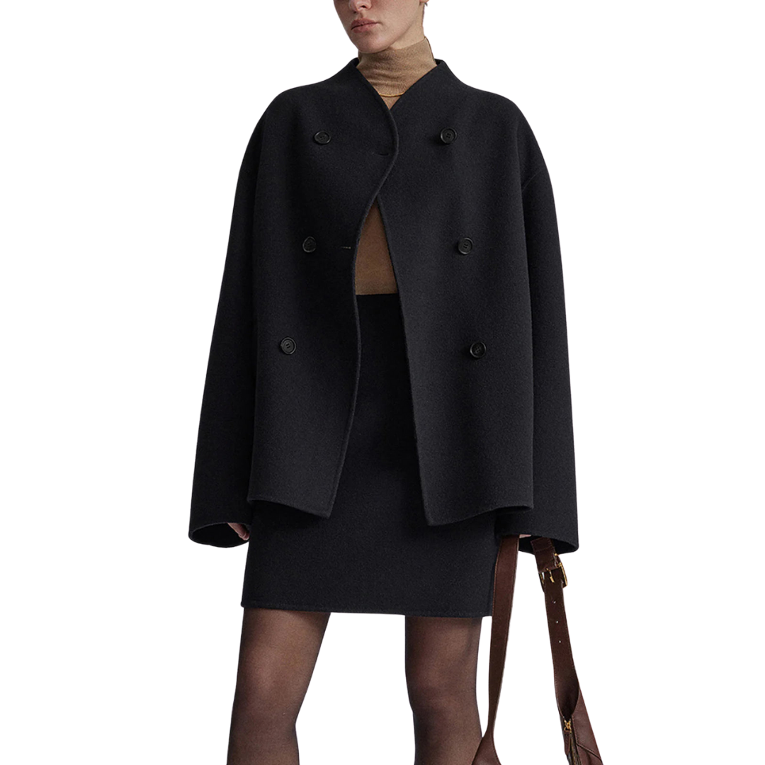 Yania Jas | Herfst Double-Breasted Wol Jas