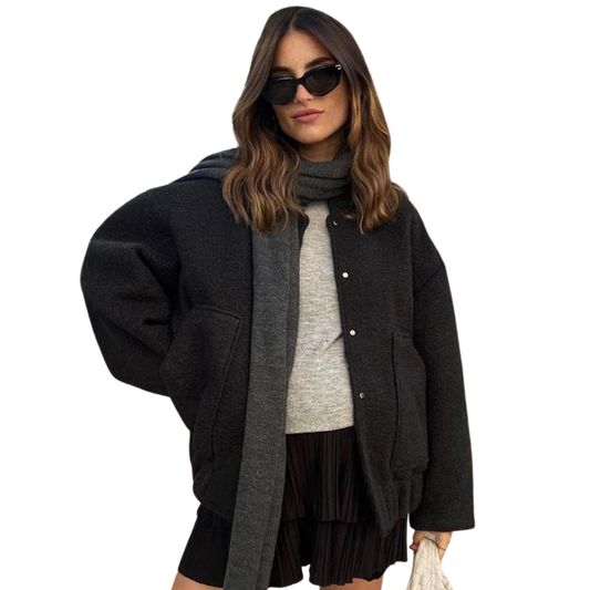 Zahara Jas | Oversized Wolmix Bomber Jas
