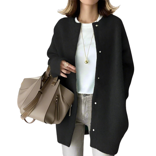 Malaine Vest | Comfortabel Wollen Vest met Knopen en Zakken |