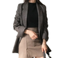 Gellie Blazer | Vrouwen lange geruite blazer