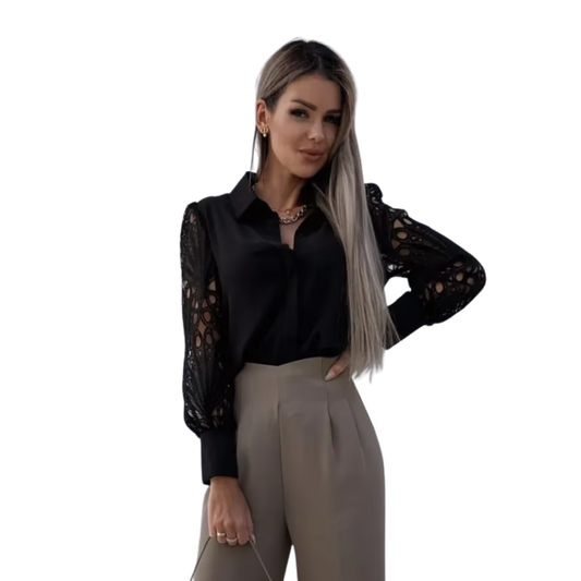 Florena Bloes | Lange Mouw Kanten Bloes