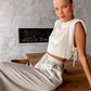 Maudie Set | Dames Tweedelige Crop Top & Broek Set