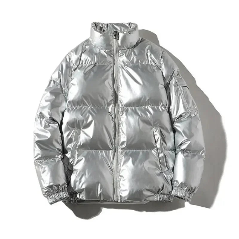 Barisha Jas | Dames Winter Puffer Jas met Metallic Glans