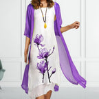Dames Bloemenprint Set Elegant