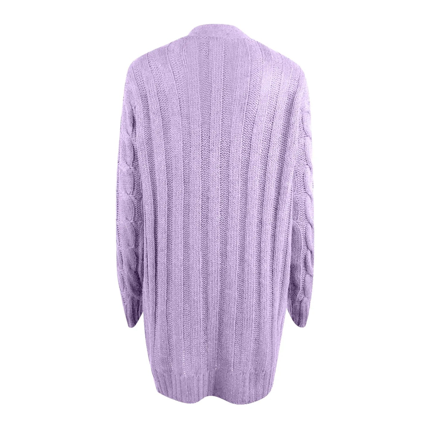 Xaria Cardigan | Dames Herfst Lange Gebreide Vest met Knopen