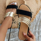 Dames Instap Sandalen met Meerdere Bandjes